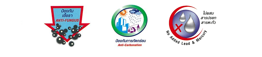 คุณสมบัติของสี DNT Acrylic Emulsion Internal